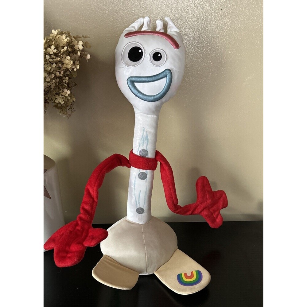 Disney Forky Plush Toy - White, Red, Blue